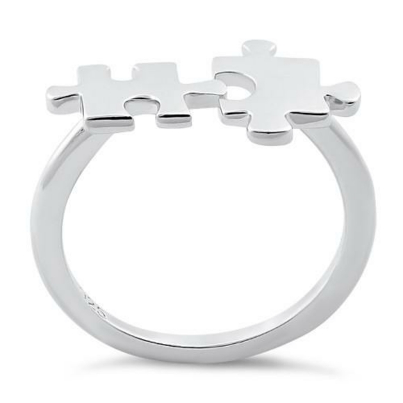 Sterling silver 925 puzzle adjustable ring - Picture 4 of 4